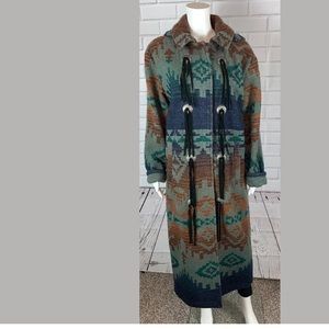 WOOLRICH Womens SOUTHWEST WOOL Navajo INDIAN AZTEC